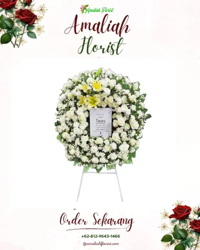 Krans Bunga Duka Cita tangkil sari